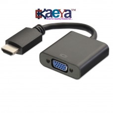 OkaeYa Hdmi To Vga Converter Adapter Cable - The Simplest Converter (Black)